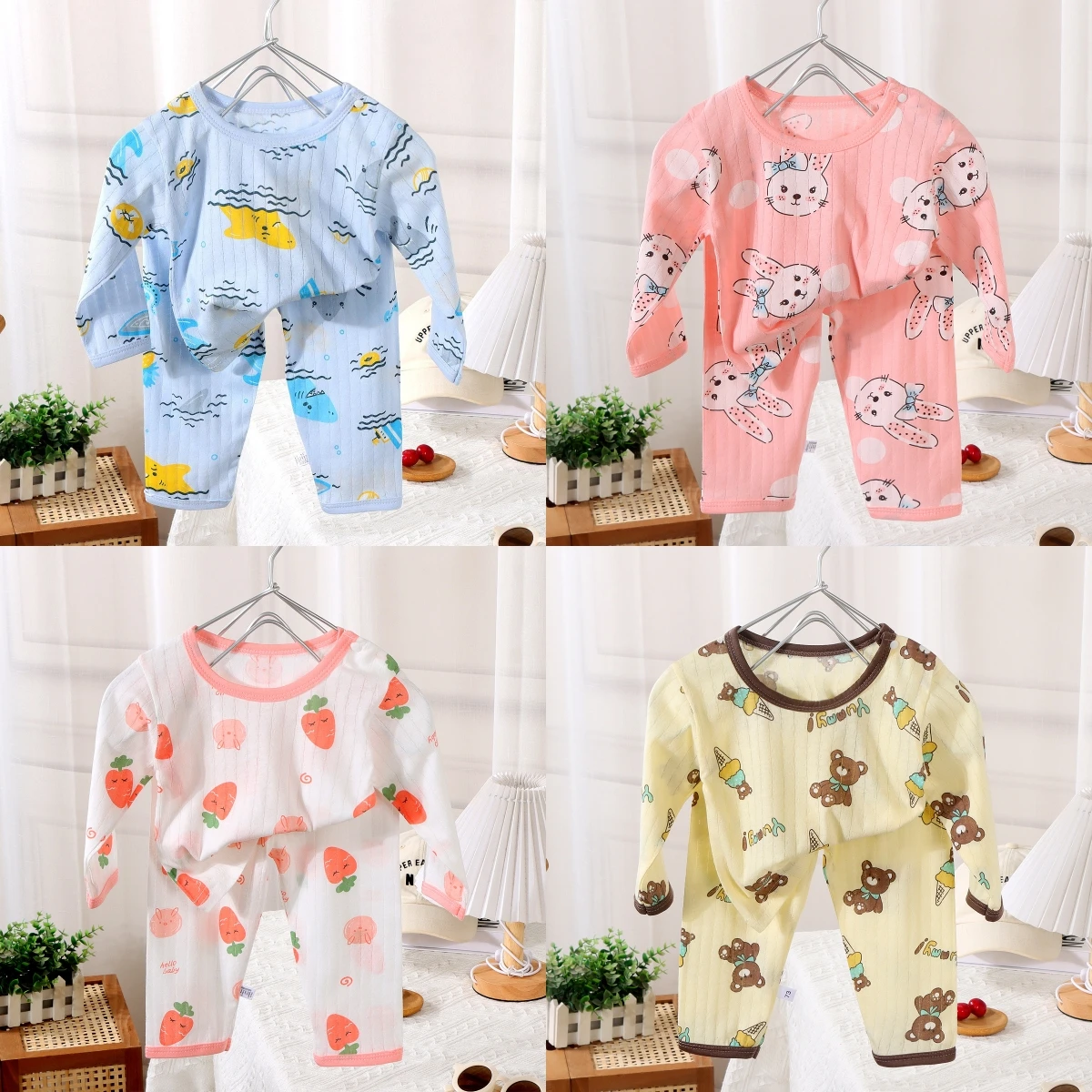 Baby Clothing Dividers - 2024 New Baby Cotton Home Clothes