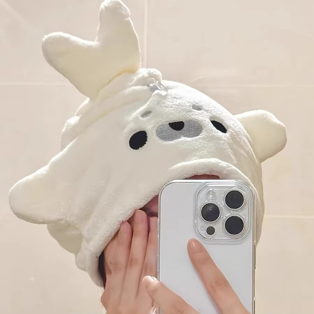Baby Clothing Wash - Cartoon Baby Seal Dry Hair Cap