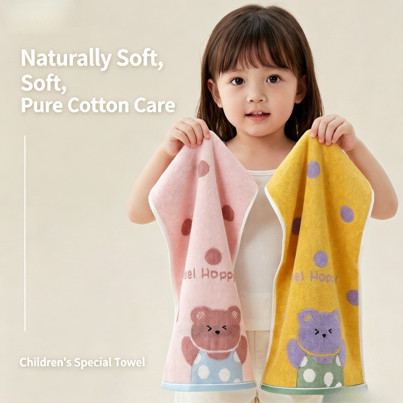 Baby Clothing Wash - 1/3/5Pcs All cotton A-class children's towe