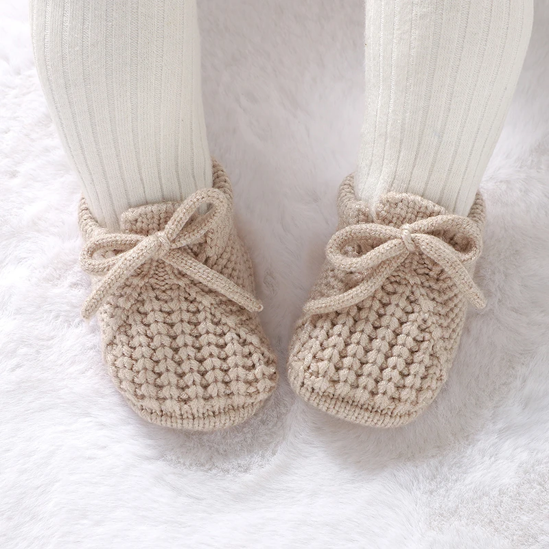Baby Clothing For Bed - Baby Shoes Knitted Newborn Bed Footwear