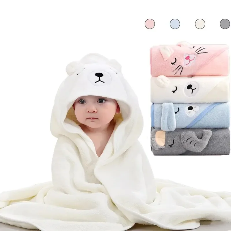 Hooded Bath Towel - vvocci Bathrobe Toddler Infant Bath Swaddle
