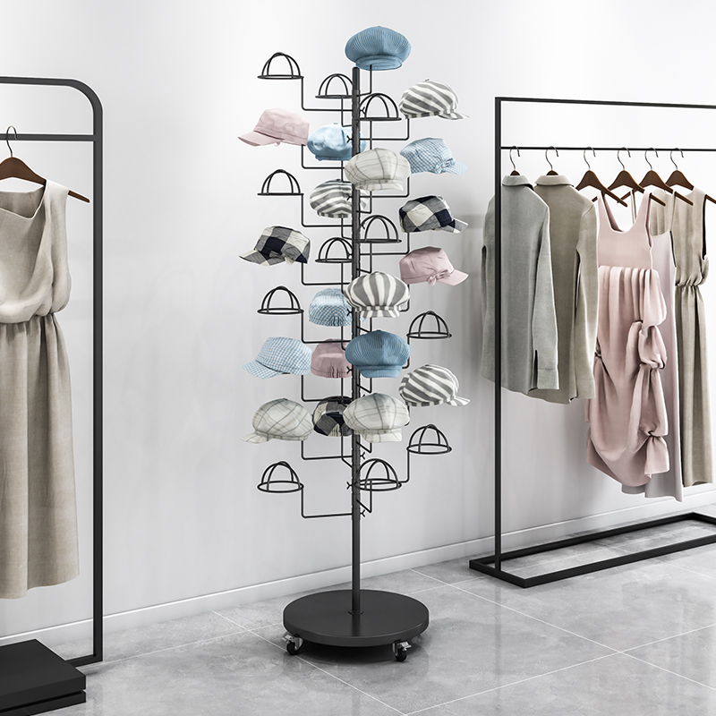 Baby Clothing Display - Hat display stand Floor-to-ceiling women's clothing