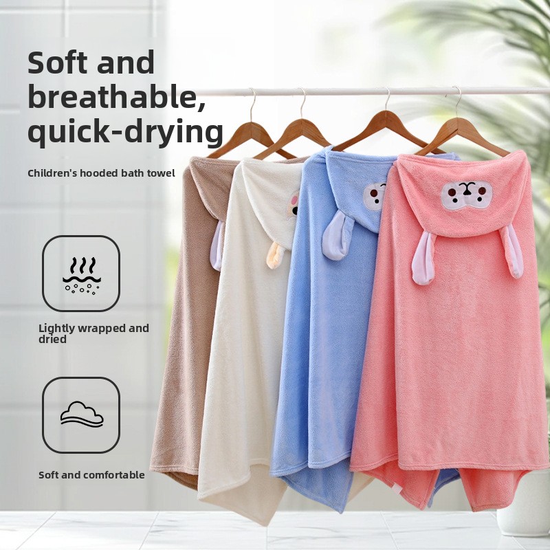 Coral Fleece Hooded Bath Towel - Hooded Bath Towel recension och pris