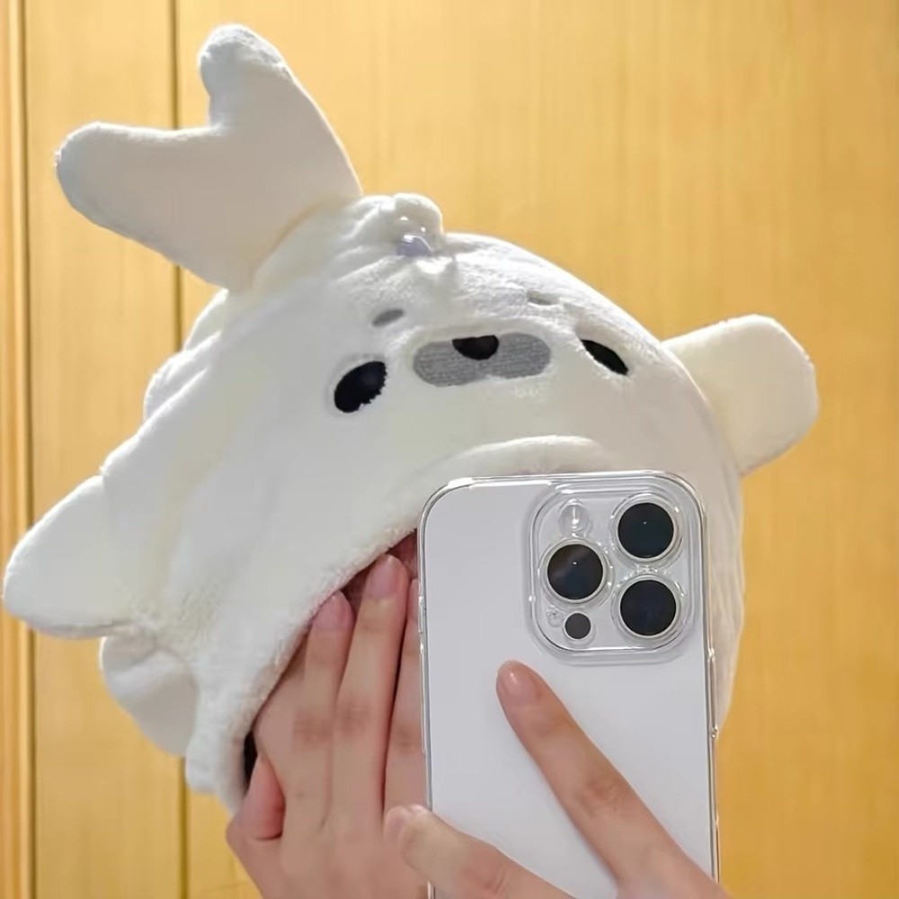 Cartoon Baby Seal Dry Hair Cap - Baby Clothing Wash recension och pris