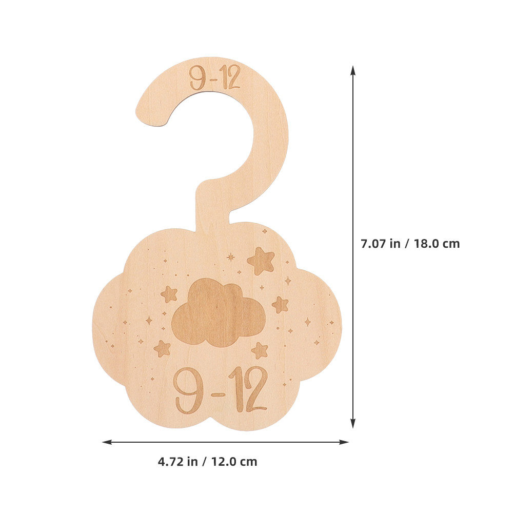 14Pcs Wooden Nursery Clothes D - Baby Clothing Dividers recension och pris
