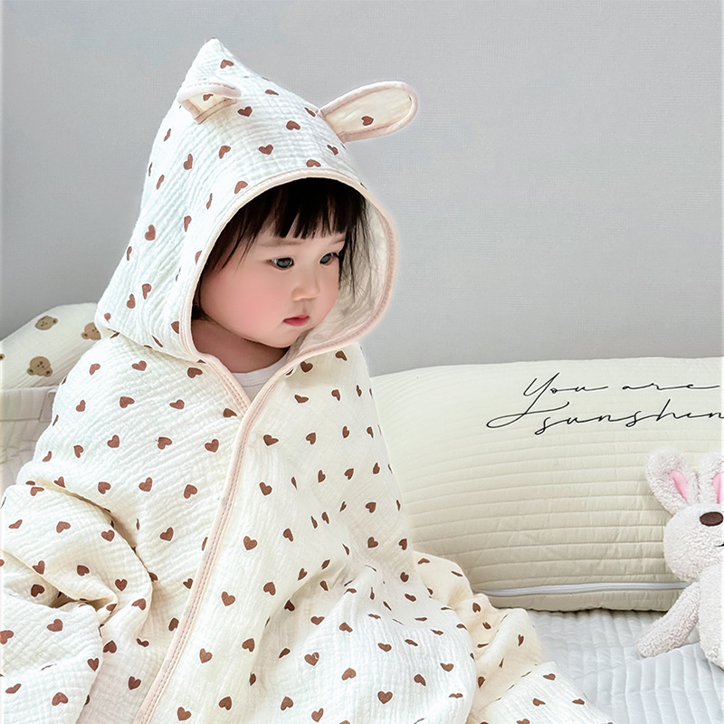 Baby Bath Towel 4 Layers Gauze - Hooded Bath Towel recension och pris