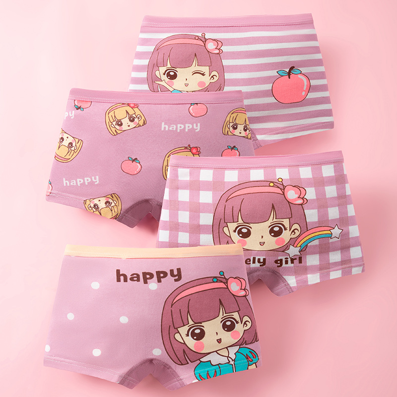 4pcs Cotton Girls Soft Panties - Baby Xl recension och pris