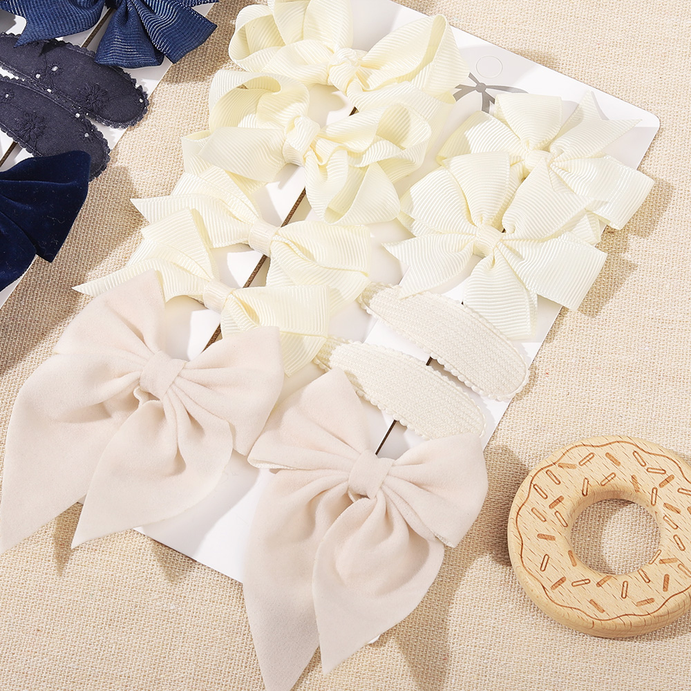 10Pcs/set Bows Hair Clip Set f - Newborn Gift Set recension och pris