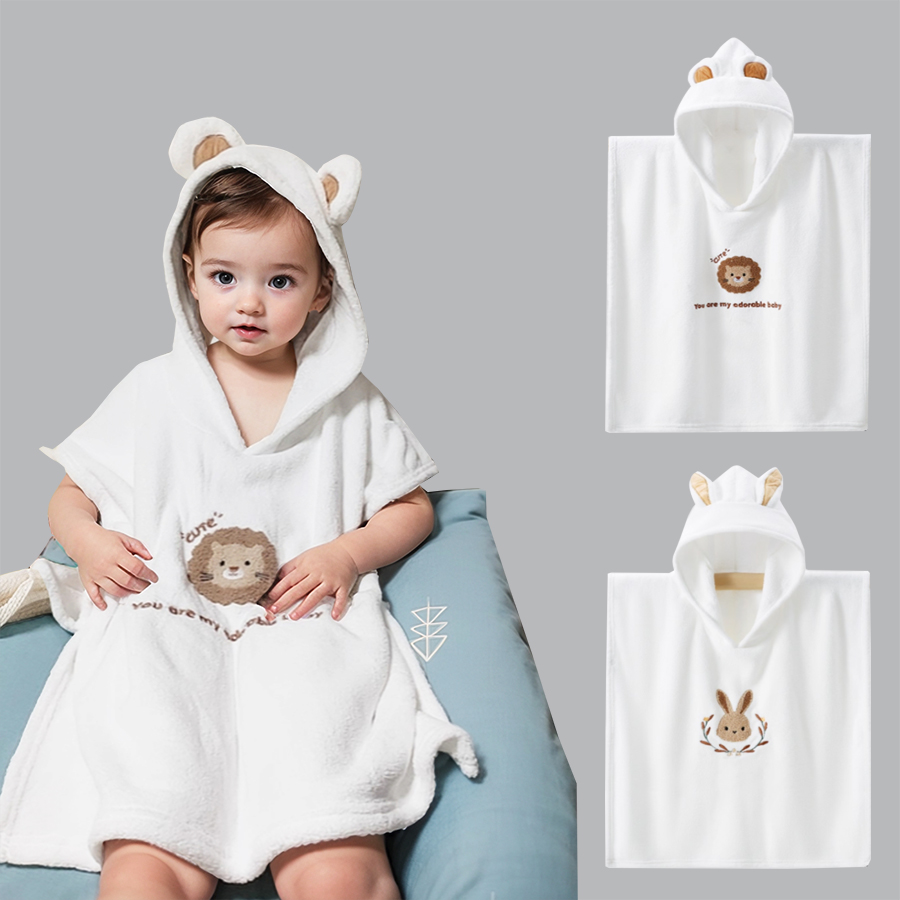 Baby Hooded Bathrobe Kids Bath - Hooded Bath Towel recension och pris