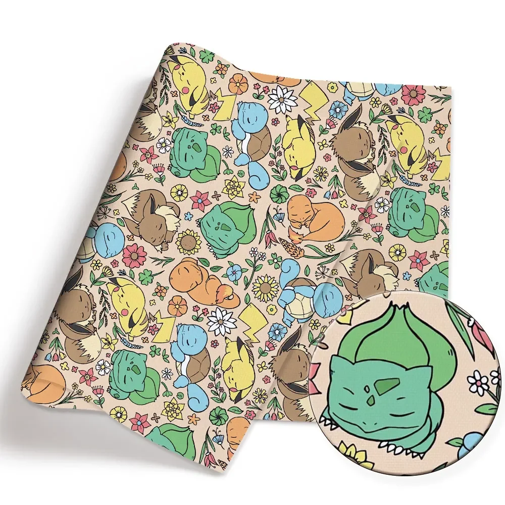 Pokemon Cartoon Fabric140*50cm - Baby Clothing Fabric recension och pris
