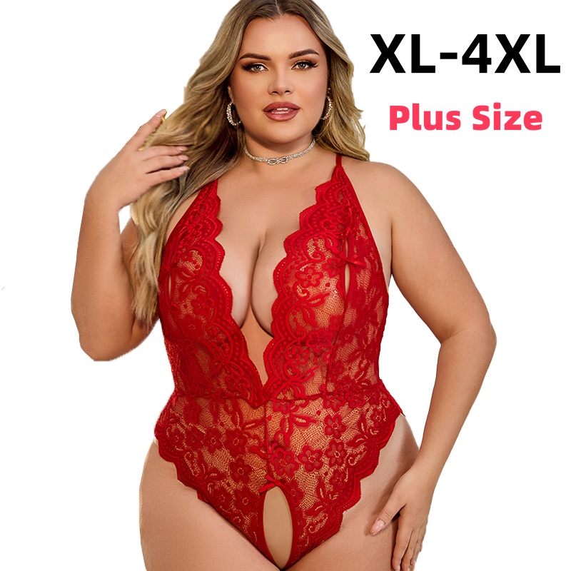 XL-4XL Crotchless Lace Bodysui - Baby Xl recension och pris