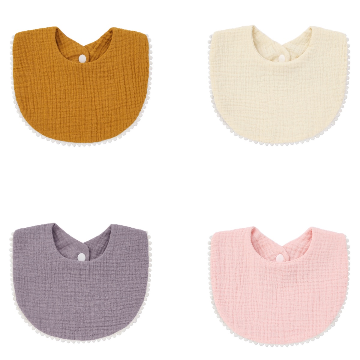 4PCS Baby Saliva Towel Ruffle  - Baby Clothing Fabric recension och pris