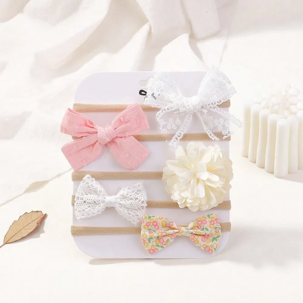 5Pcs/Set Baby Elastic Headband - Newborn Gift Set recension och pris