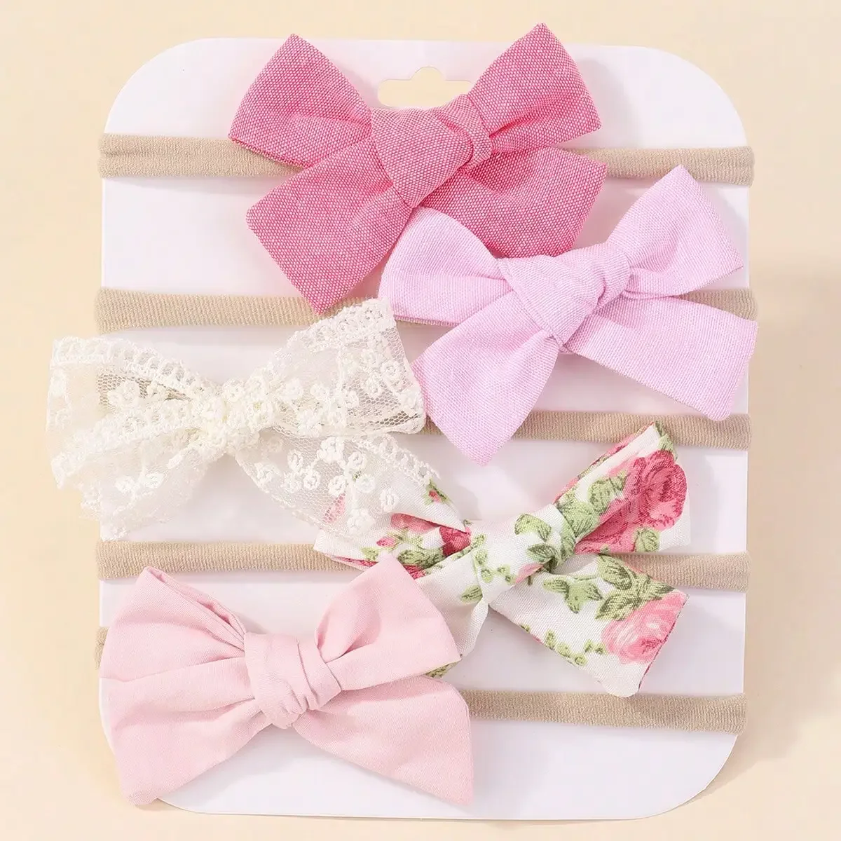 5Pcs/Set Baby Elastic Headband - Newborn Gift Set recension och pris