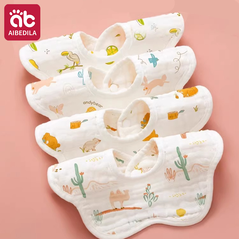 AIBEDILA 3/5Pcs Baby Bibs Cott - Baby Clothing Fabric recension och pris