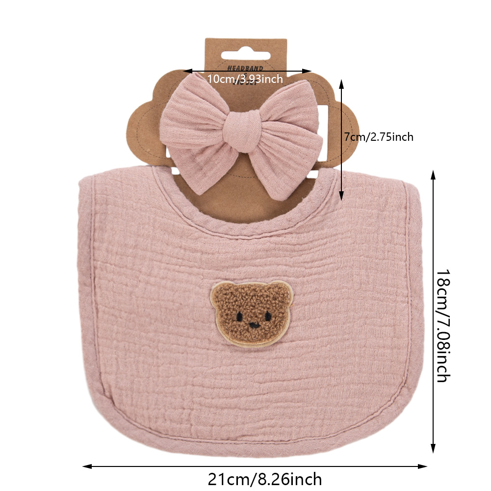 2Pcs/Set Big Bow Muslin Cotton - Baby Clothing Fabric recension och pris