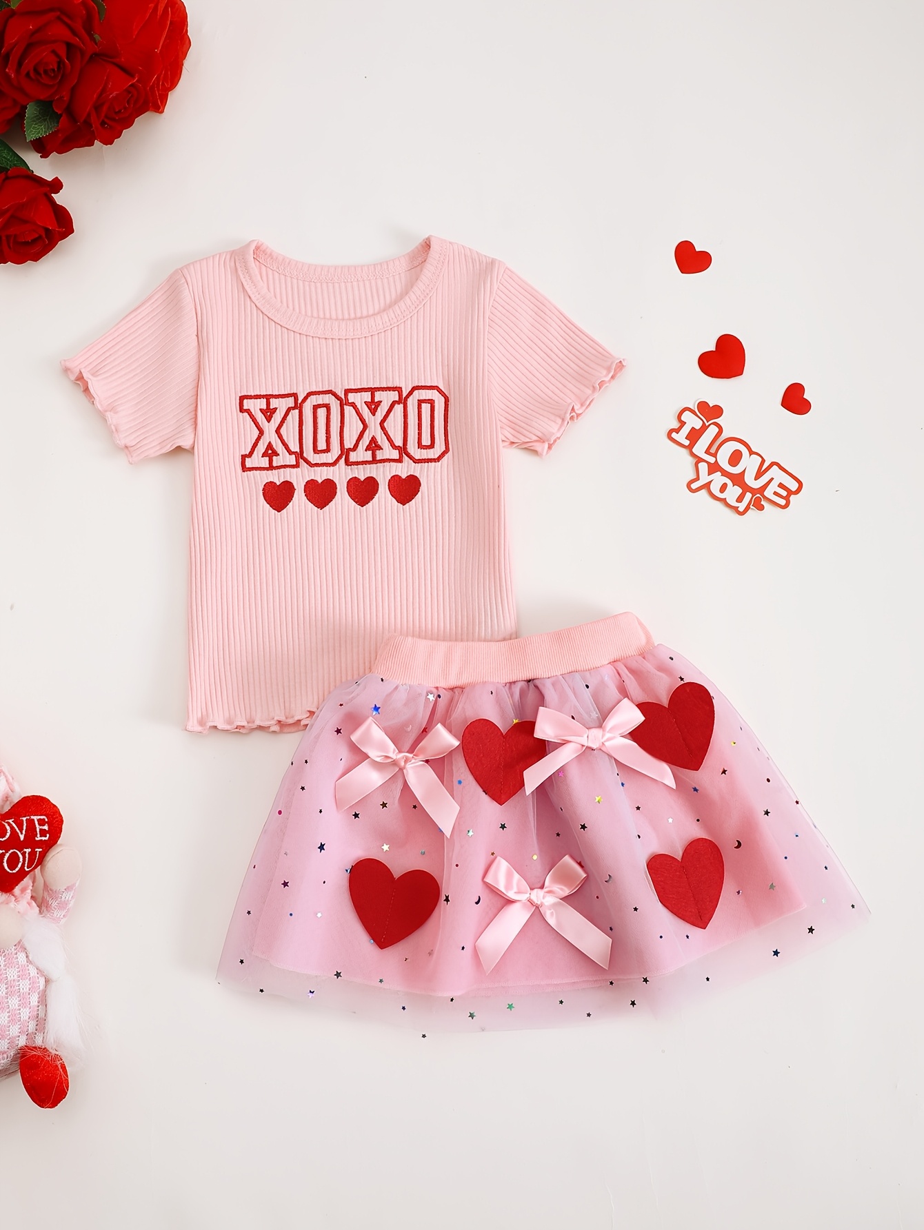 Baby Girl Summer XOXO Letter E - Xoxo Baby Clothing recension och pris